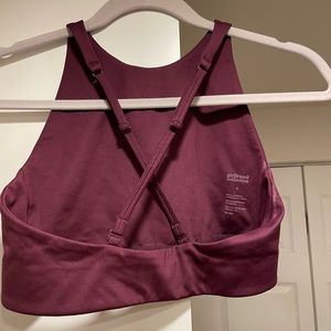 Girlfriend Collective Topanga halter bra in purple size small